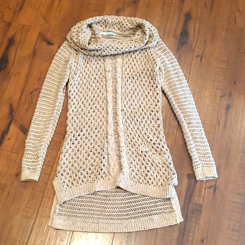 Women's Beige Knit Sweater